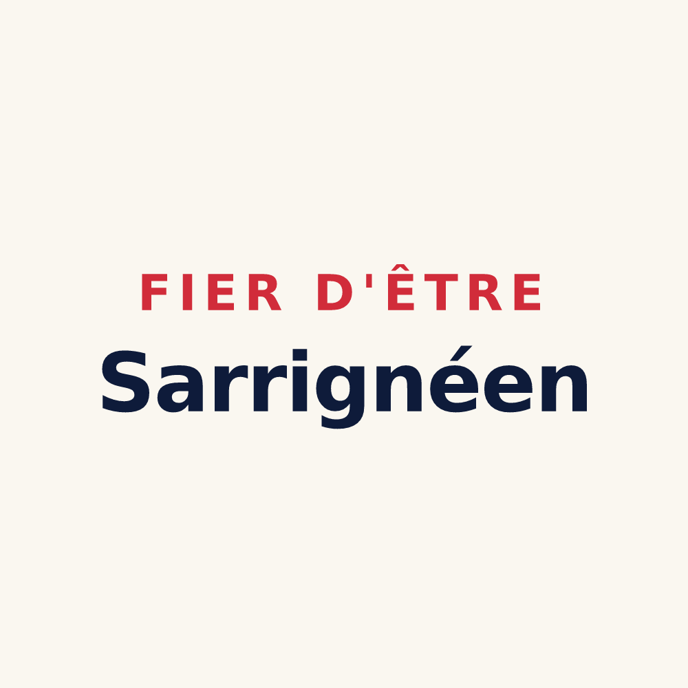 Tasse « Fier d'être Sarrignéen » — design pour Sarrigné