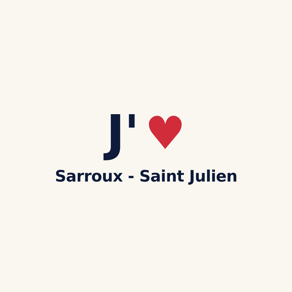 Tasse personnalisée Sarroux - Saint Julien — design J'aime Sarroux - Saint Julien