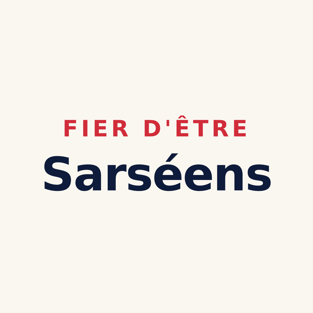 Tasse « Fier d'être Sarséens » — design pour Sars-Poteries