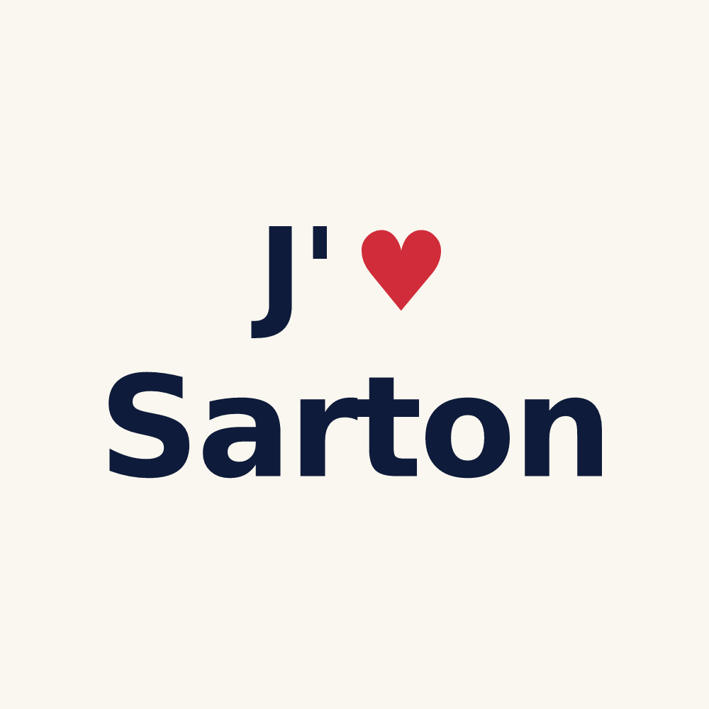 Tasse personnalisée Sarton — design J'aime Sarton