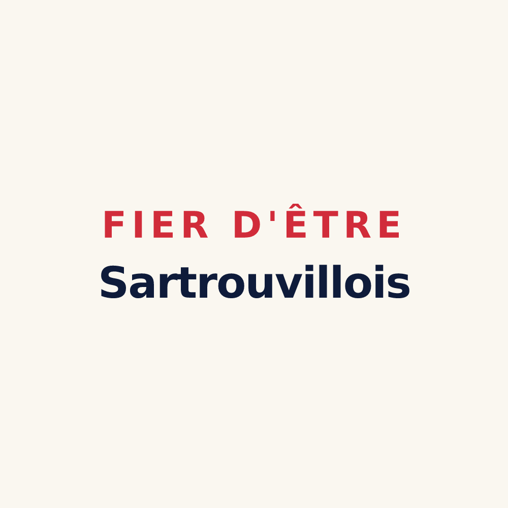 Tasse « Fier d'être Sartrouvillois » — design pour Sartrouville