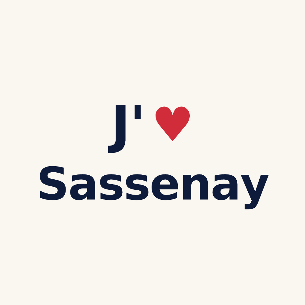 Tasse personnalisée Sassenay — design J'aime Sassenay