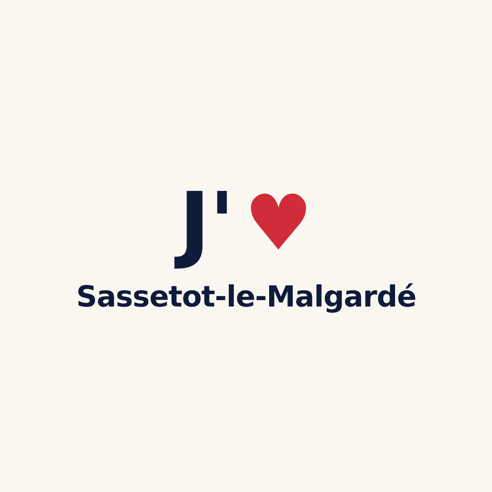 Tasse personnalisée Sassetot-le-Malgardé — design J'aime Sassetot-le-Malgardé