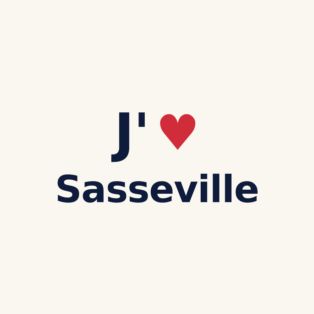 Tasse personnalisée Sasseville — design J'aime Sasseville