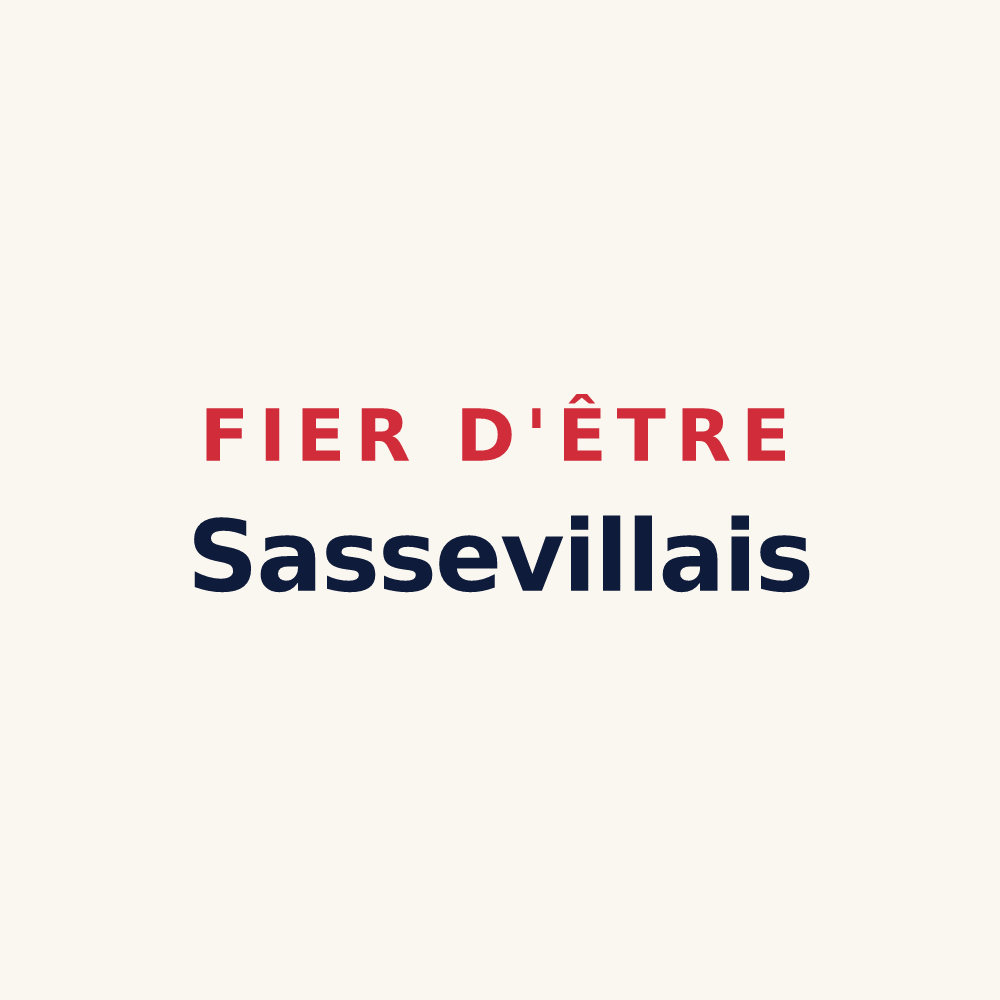 Tasse « Fier d'être Sassevillais » — design pour Sasseville