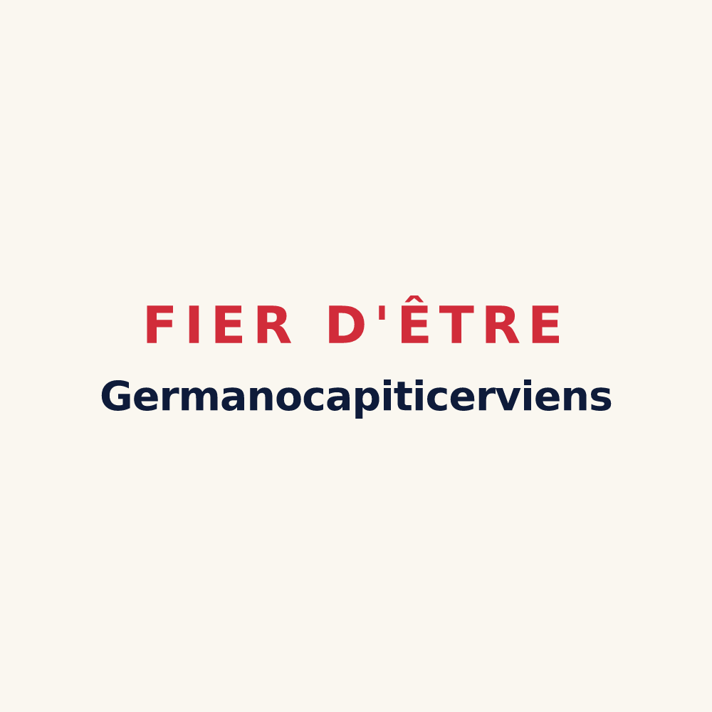 Tasse « Fier d'être Germanocapiticerviens » — design pour Sassierges-Saint-Germain