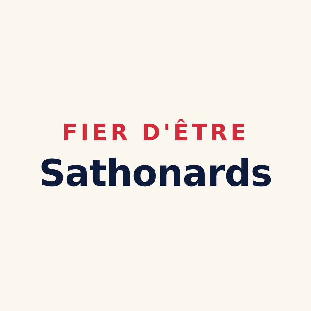 Tasse « Fier d'être Sathonards » — design pour Sathonay-Camp