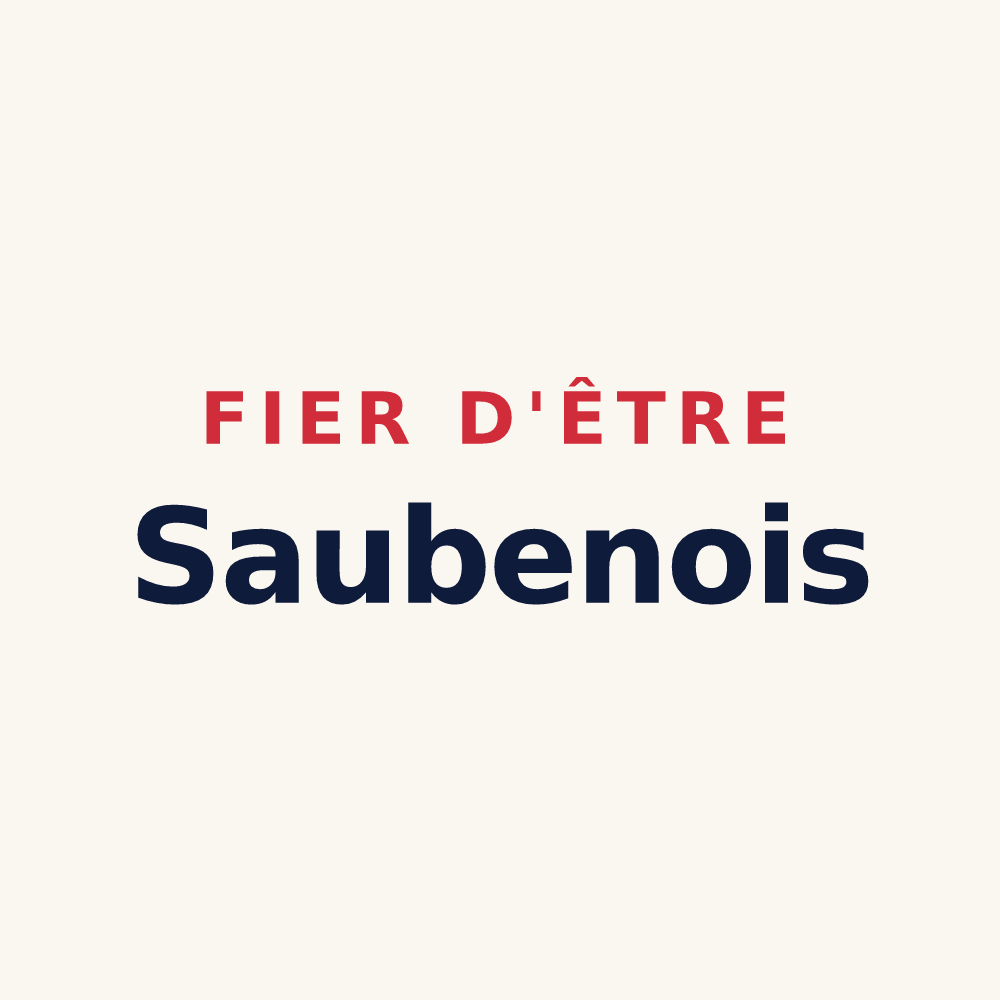 Tasse « Fier d'être Saubenois » — design pour Saubens
