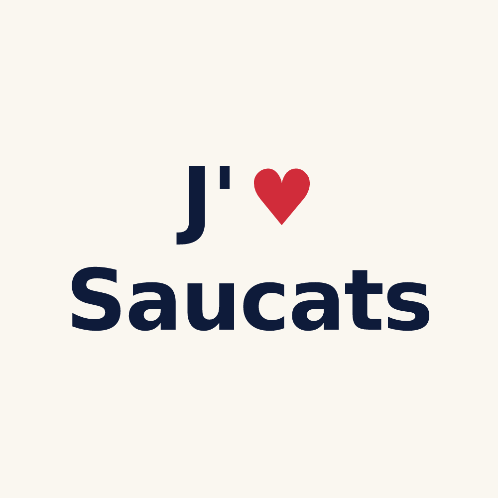 Tasse personnalisée Saucats — design J'aime Saucats