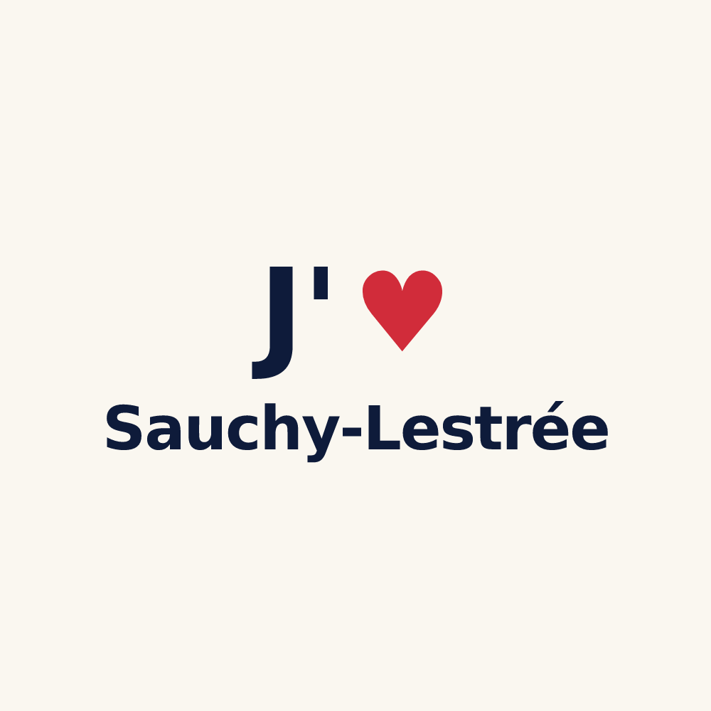 Tasse personnalisée Sauchy-Lestrée — design J'aime Sauchy-Lestrée