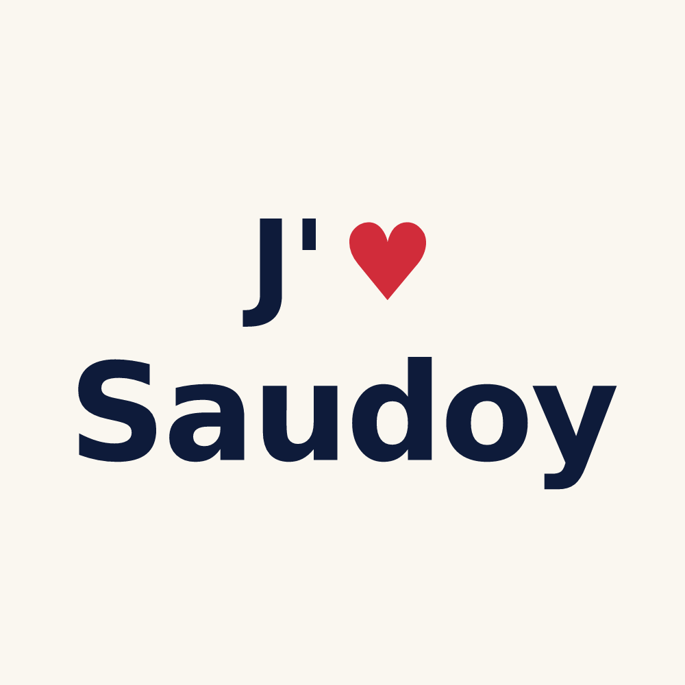 Tasse personnalisée Saudoy — design J'aime Saudoy