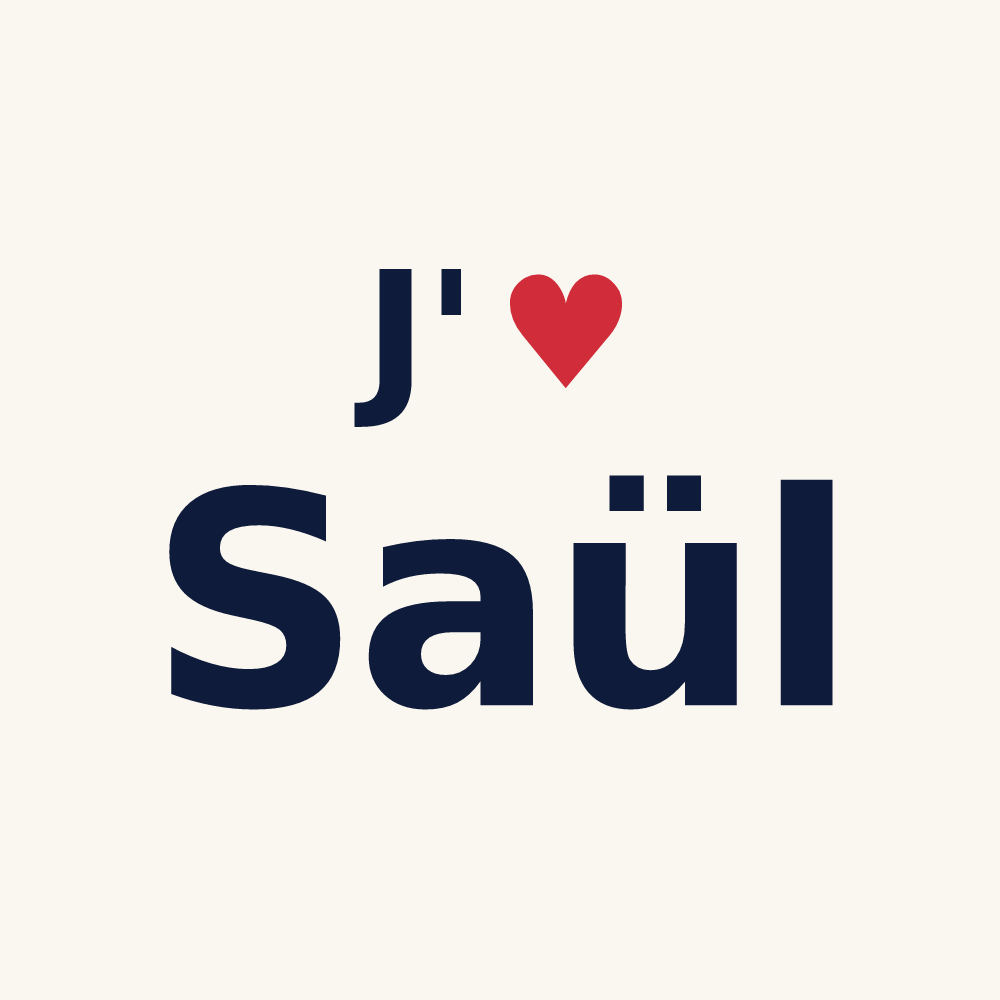 Tasse personnalisée Saül — design J'aime Saül