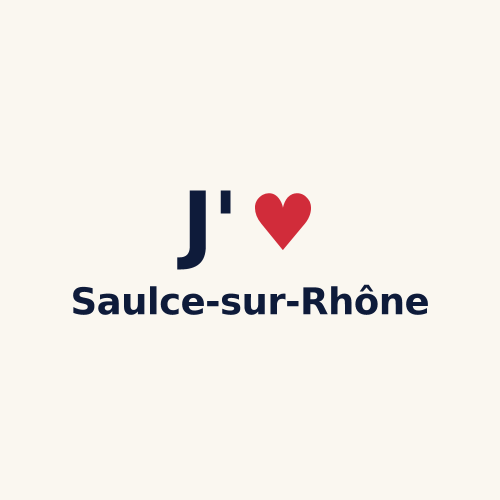 Tasse personnalisée Saulce-sur-Rhône — design J'aime Saulce-sur-Rhône