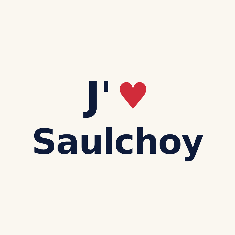 Tasse personnalisée Saulchoy — design J'aime Saulchoy