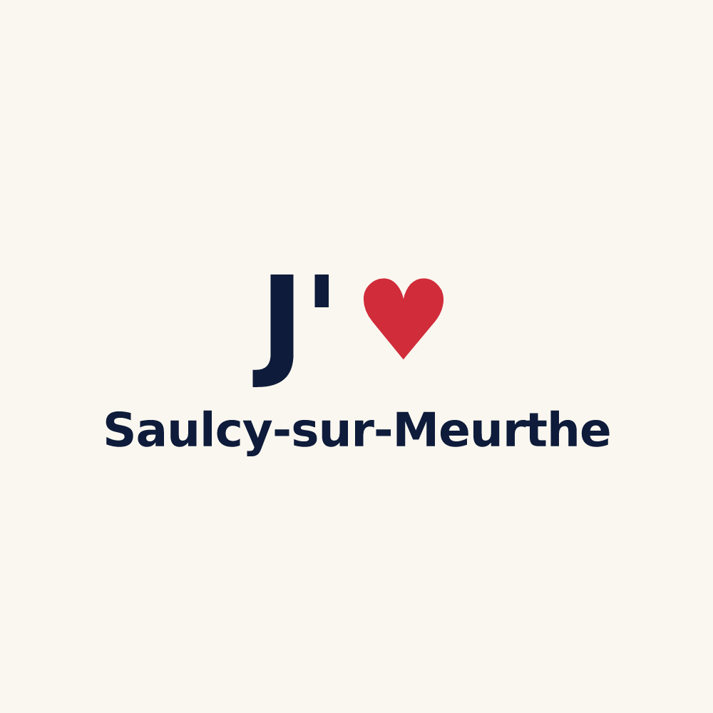 Tasse personnalisée Saulcy-sur-Meurthe — design J'aime Saulcy-sur-Meurthe
