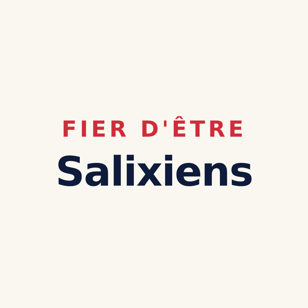 Tasse « Fier d'être Salixiens » — design pour Saulcy-sur-Meurthe