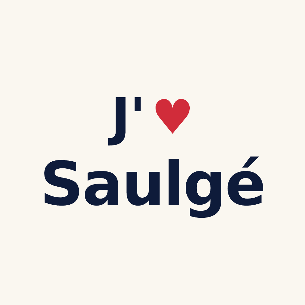 Tasse personnalisée Saulgé — design J'aime Saulgé