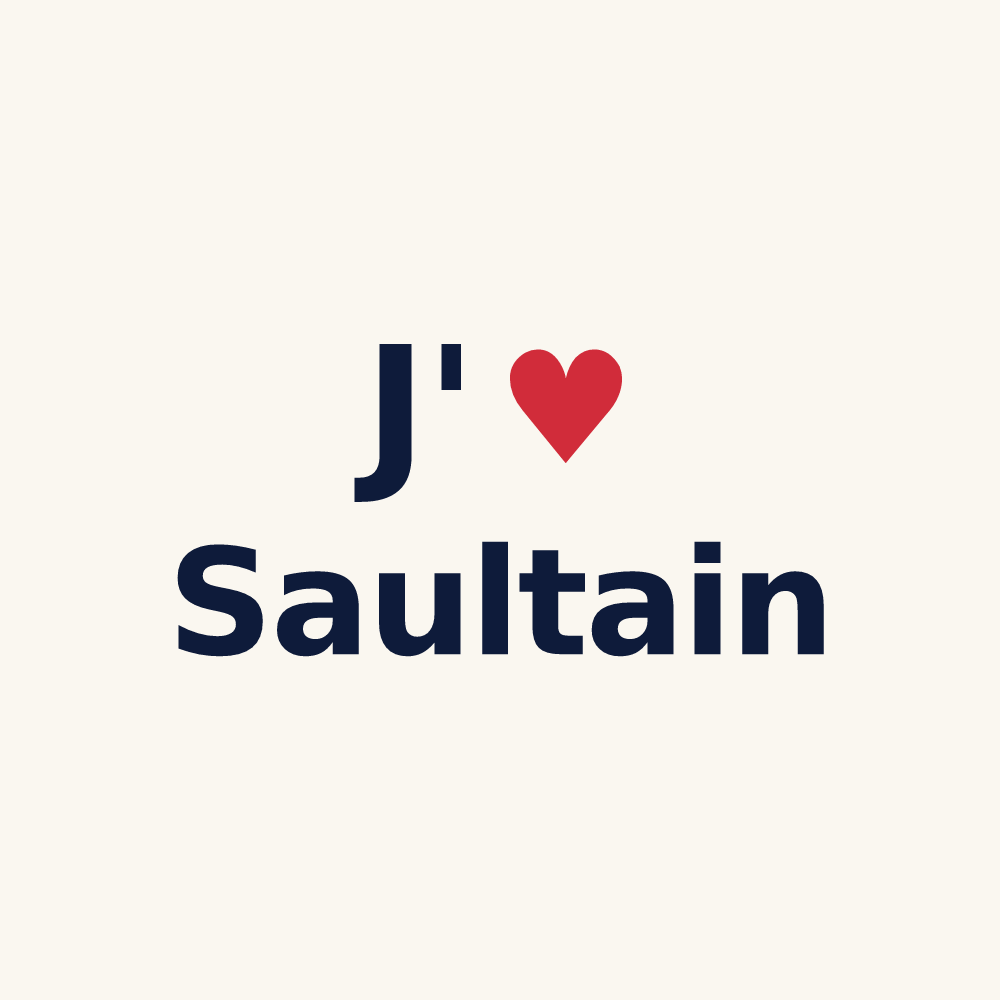 Tasse personnalisée Saultain — design J'aime Saultain