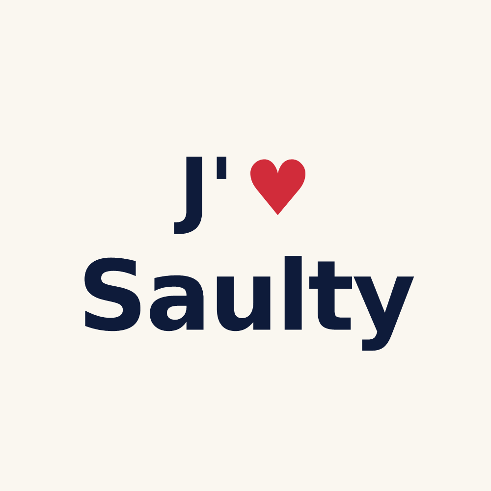 Tasse personnalisée Saulty — design J'aime Saulty