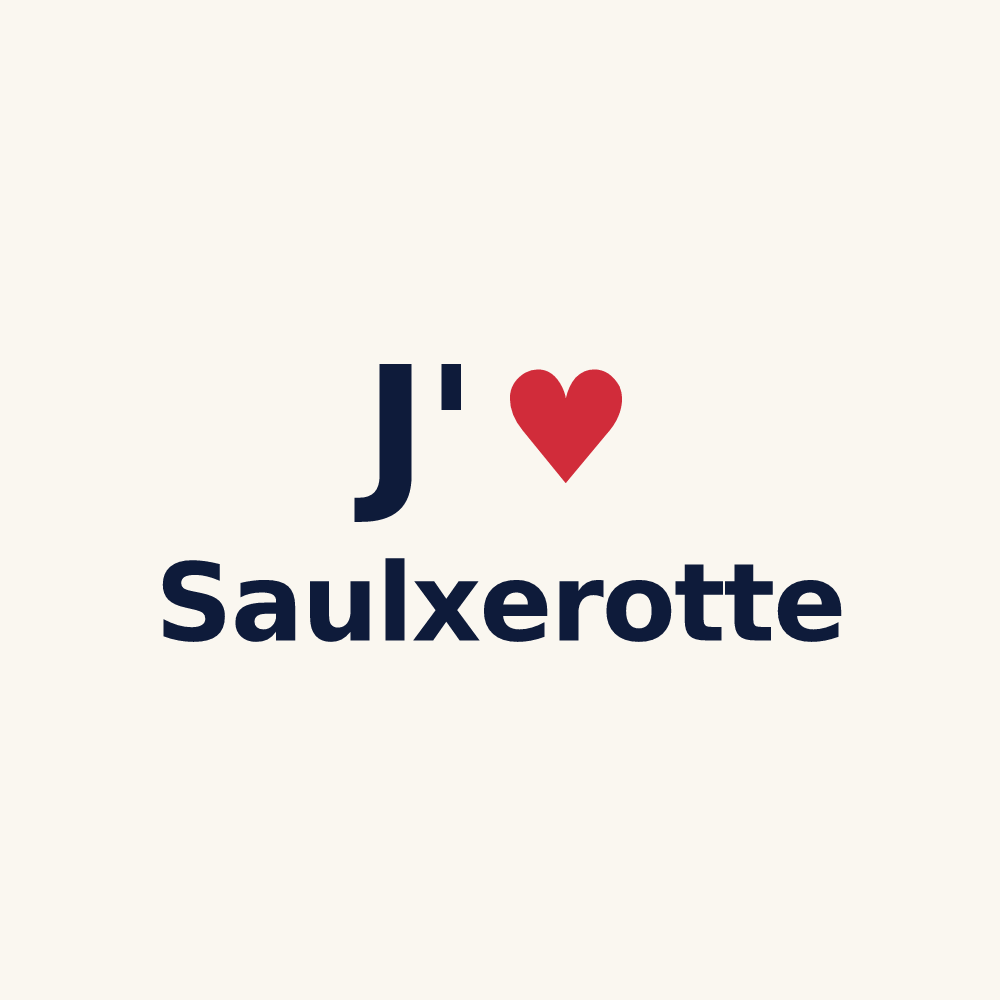 Tasse personnalisée Saulxerotte — design J'aime Saulxerotte