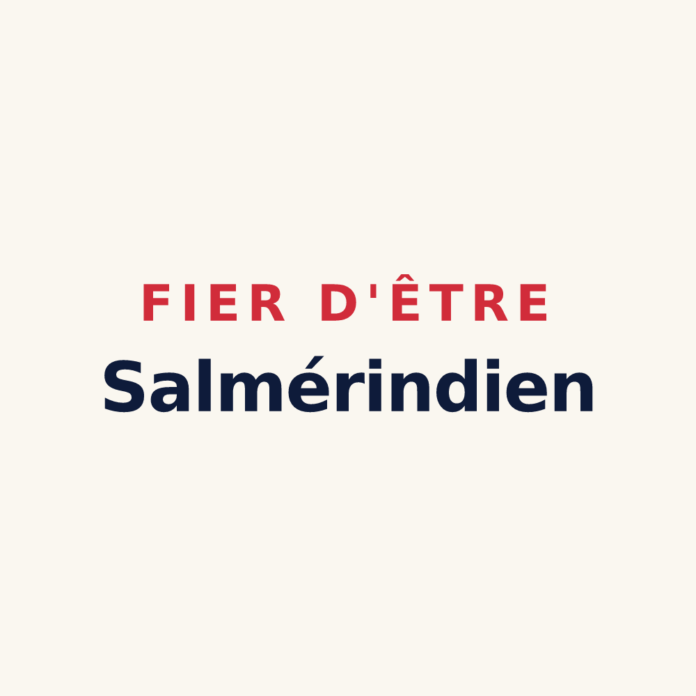 Tasse « Fier d'être Salmérindien » — design pour Saumeray
