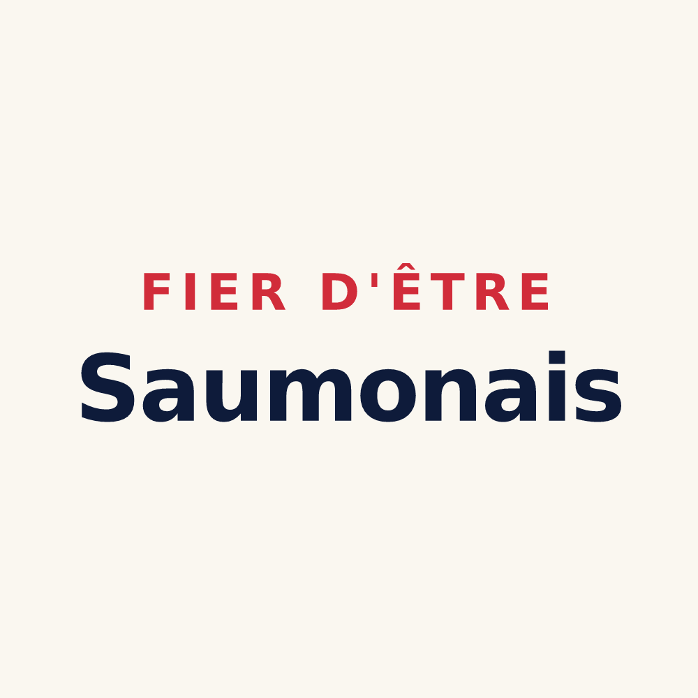 Tasse « Fier d'être Saumonais » — design pour Saumont