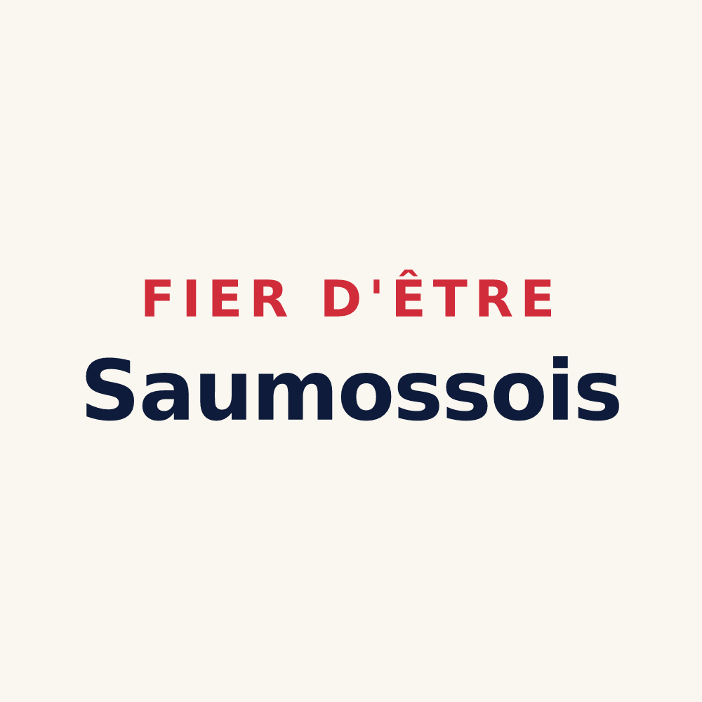 Tasse « Fier d'être Saumossois » — design pour Saumos
