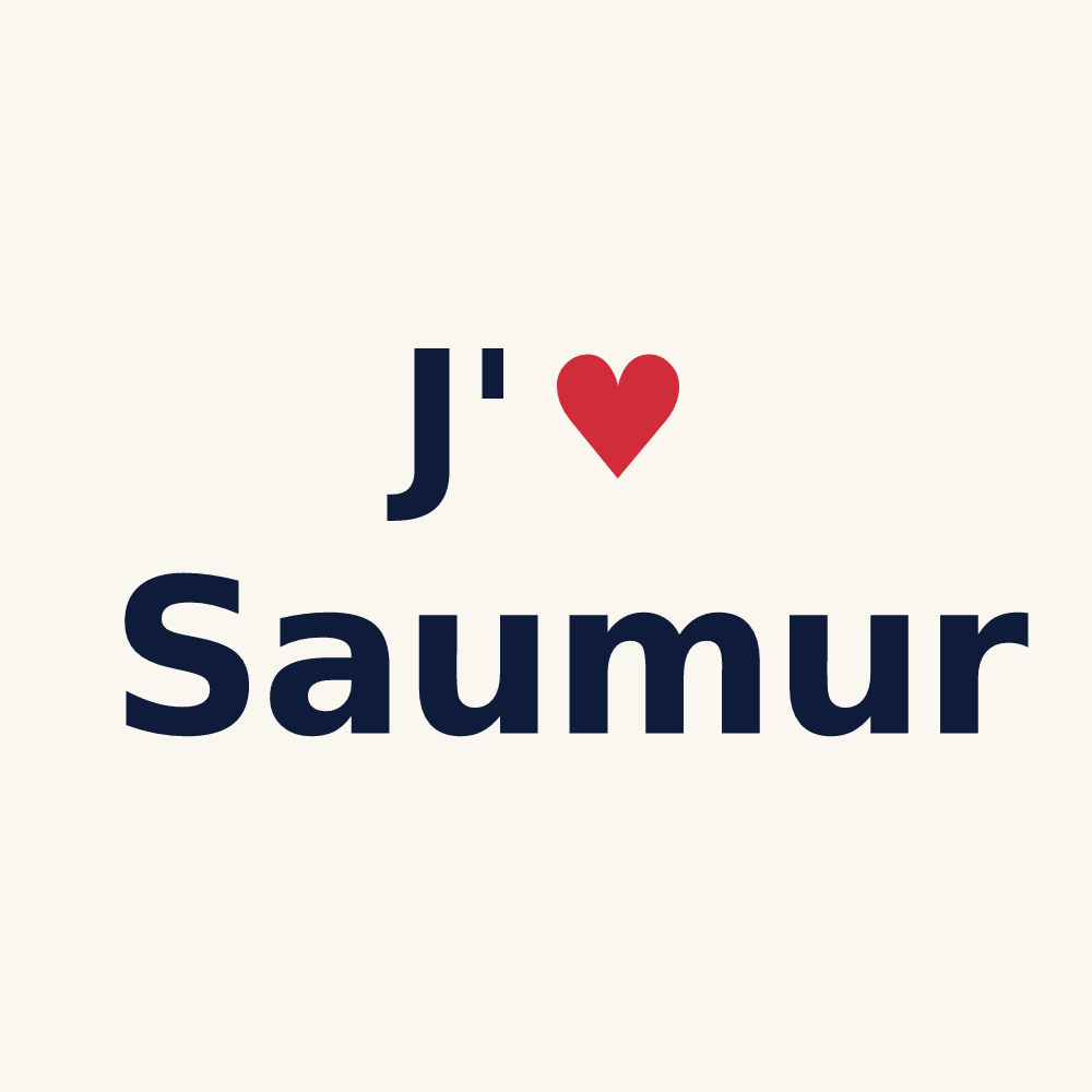 Tasse personnalisée Saumur — design J'aime Saumur