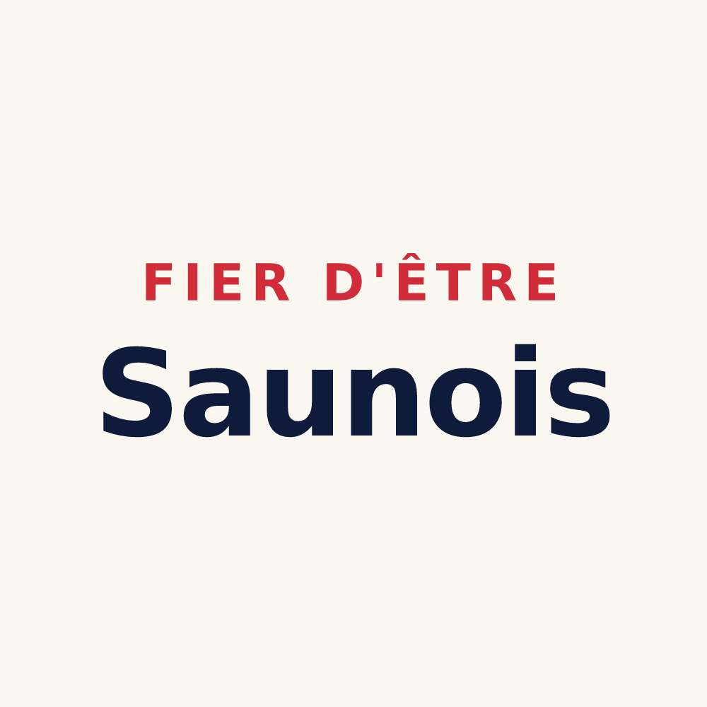 Tasse « Fier d'être Saunois » — design pour Saunay