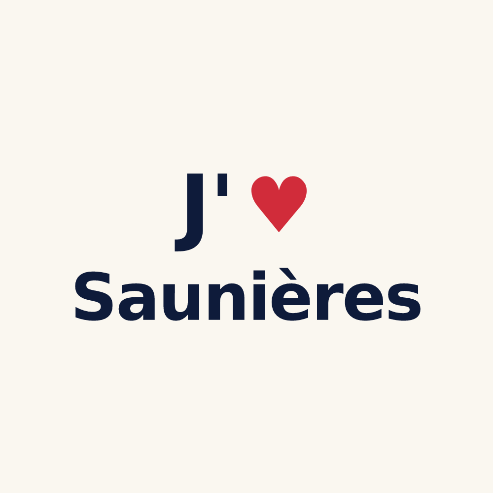 Tasse personnalisée Saunières — design J'aime Saunières
