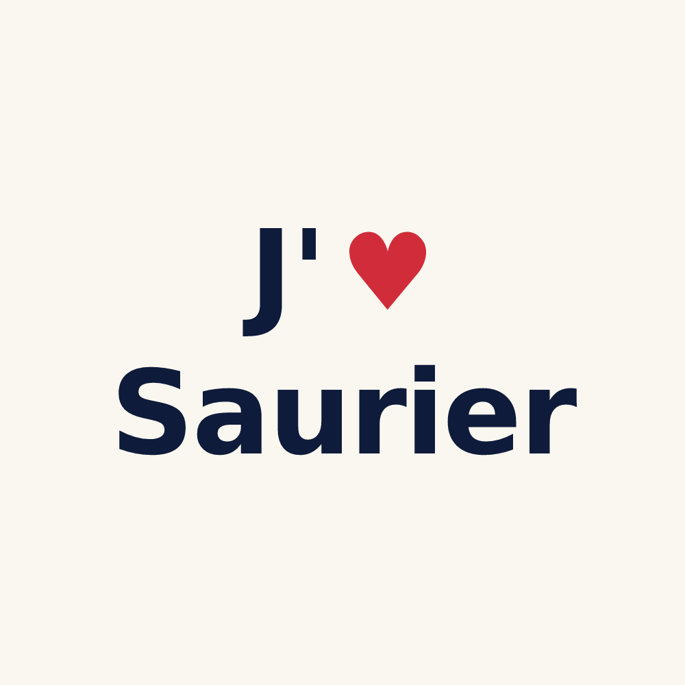 Tasse personnalisée Saurier — design J'aime Saurier