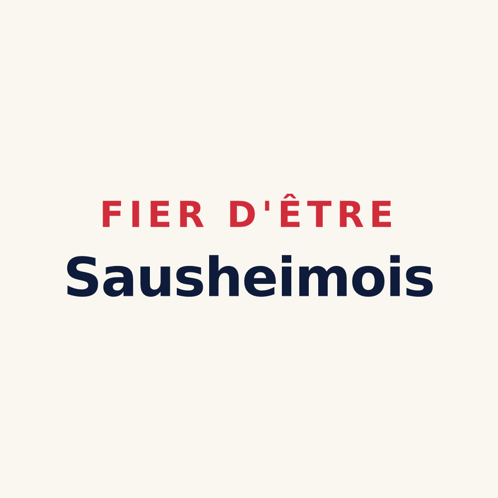 Tasse « Fier d'être Sausheimois » — design pour Sausheim