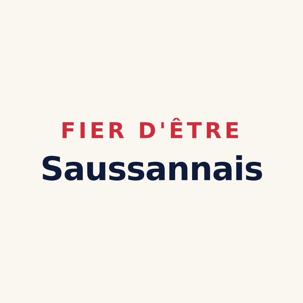 Tasse « Fier d'être Saussannais » — design pour Saussan