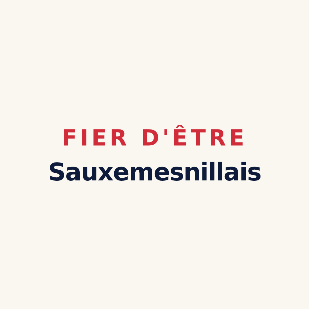 Tasse « Fier d'être Sauxemesnillais » — design pour Saussemesnil