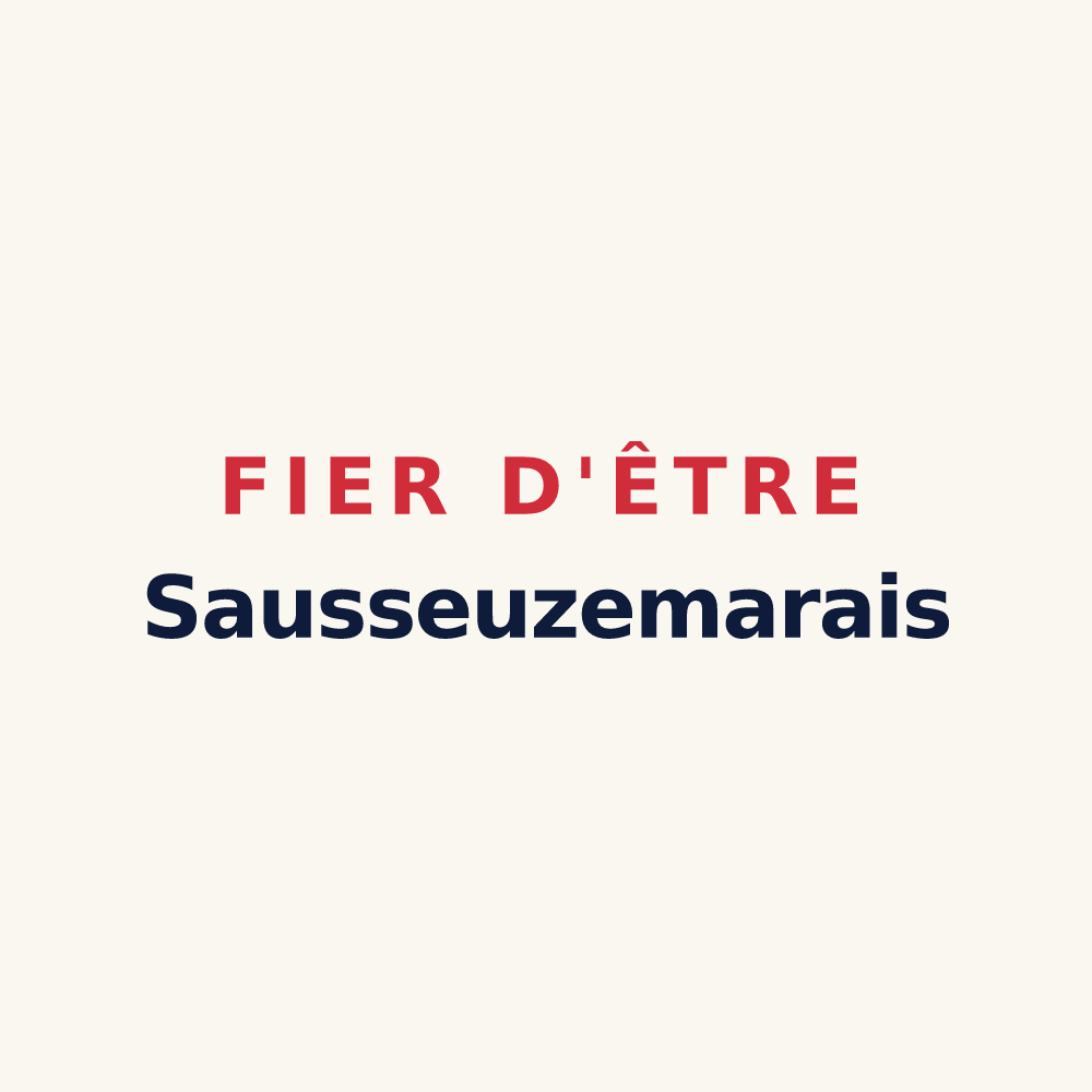 Tasse « Fier d'être Sausseuzemarais » — design pour Sausseuzemare-en-Caux