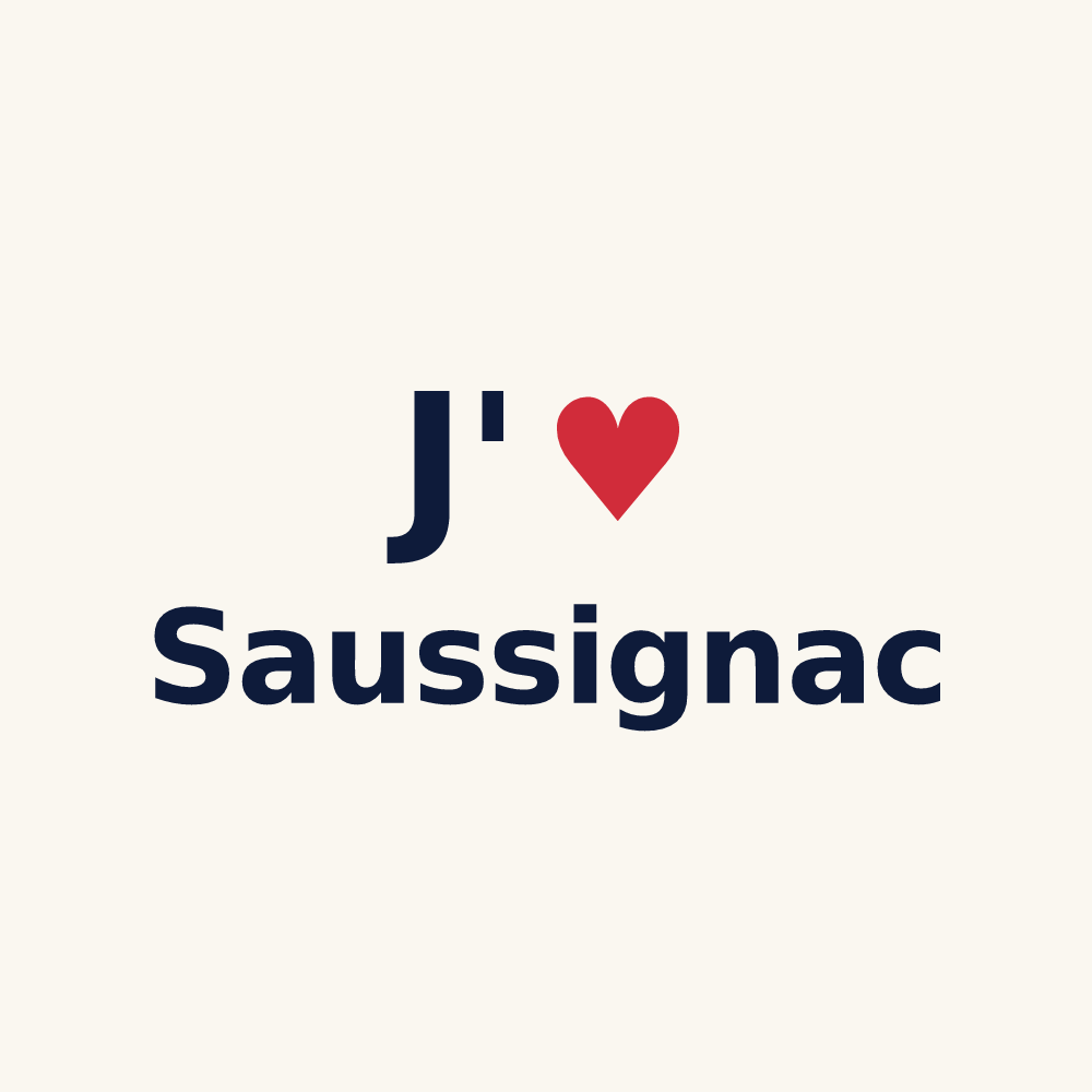 Tasse personnalisée Saussignac — design J'aime Saussignac