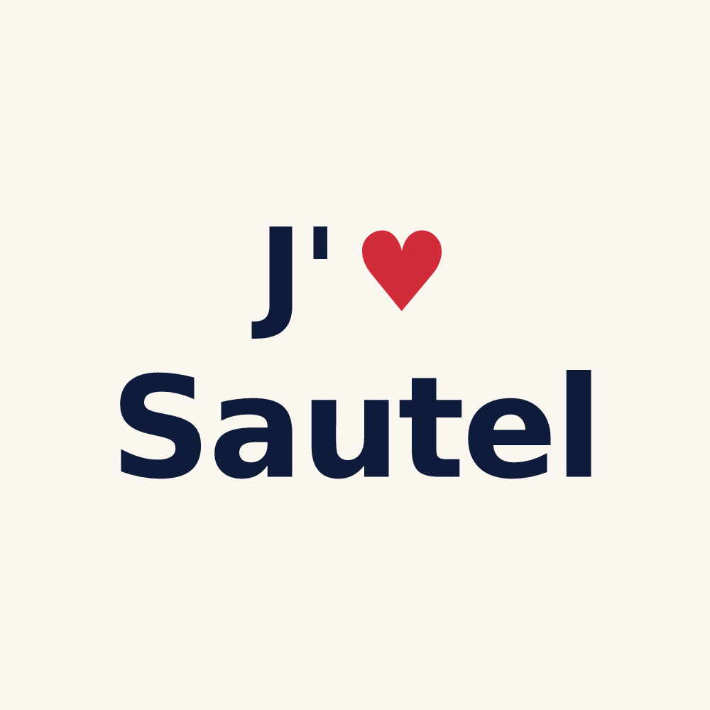 Tasse personnalisée Sautel — design J'aime Sautel