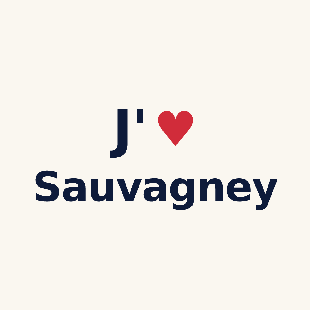 Tasse personnalisée Sauvagney — design J'aime Sauvagney