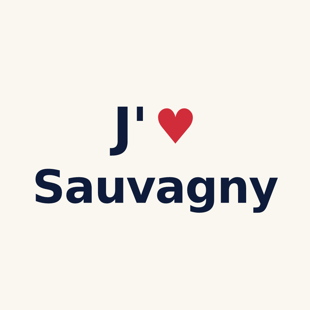 Tasse personnalisée Sauvagny — design J'aime Sauvagny