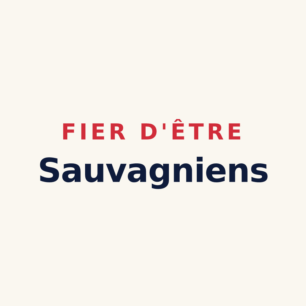 Tasse « Fier d'être Sauvagniens » — design pour Sauvagny