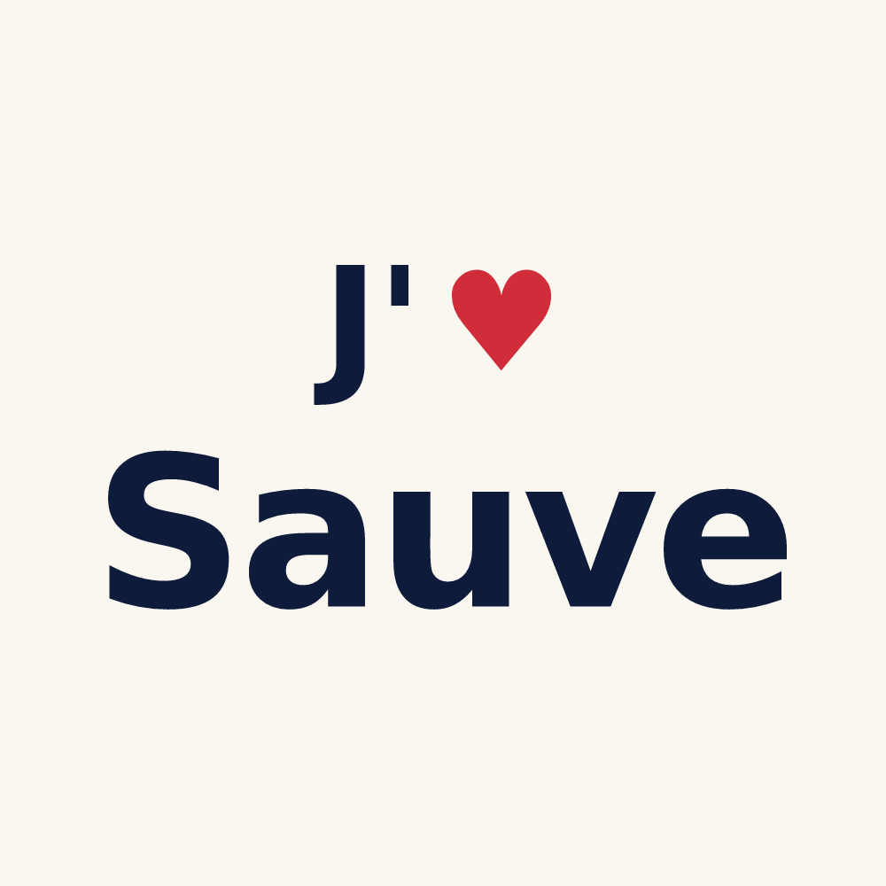 Tasse personnalisée Sauve — design J'aime Sauve