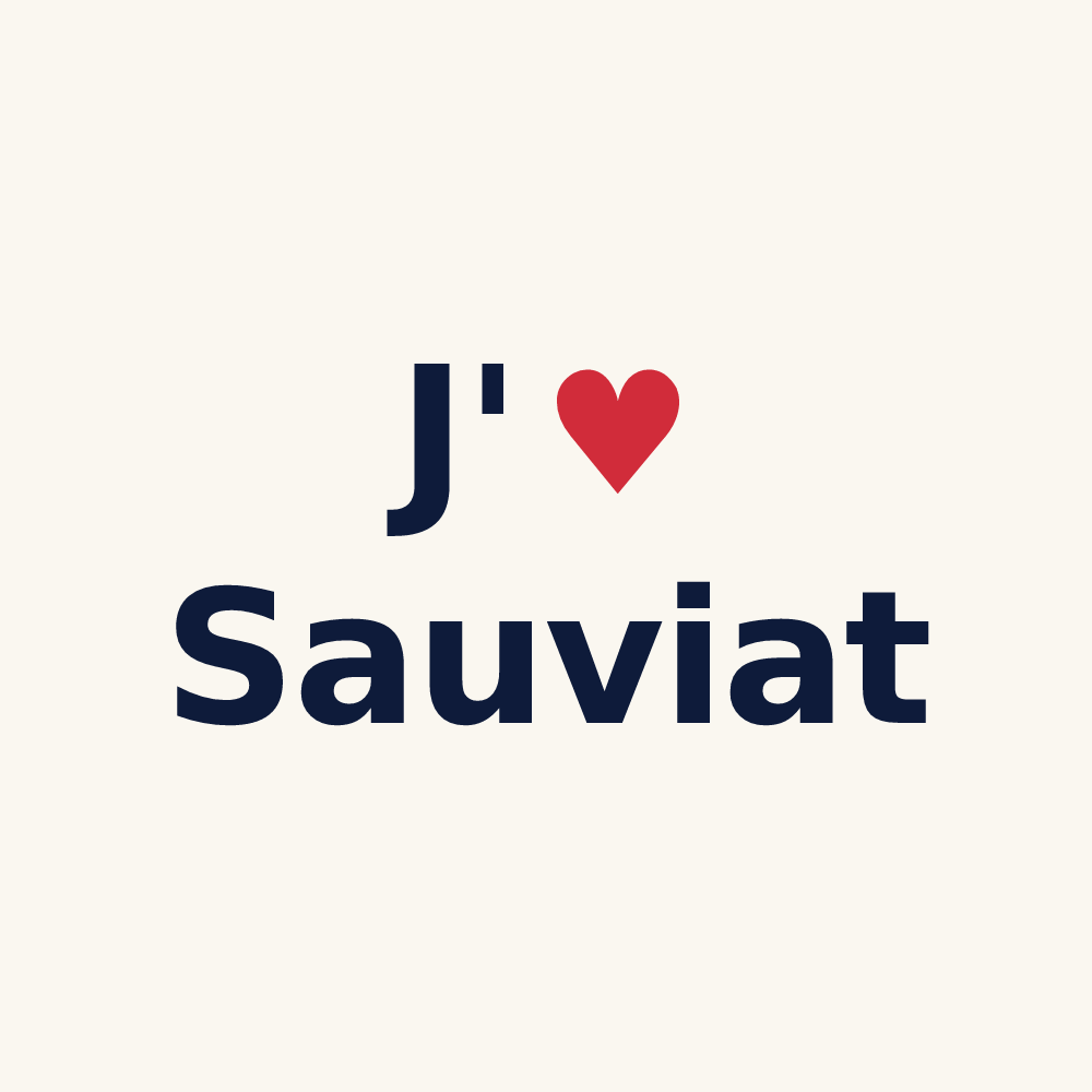 Tasse personnalisée Sauviat — design J'aime Sauviat