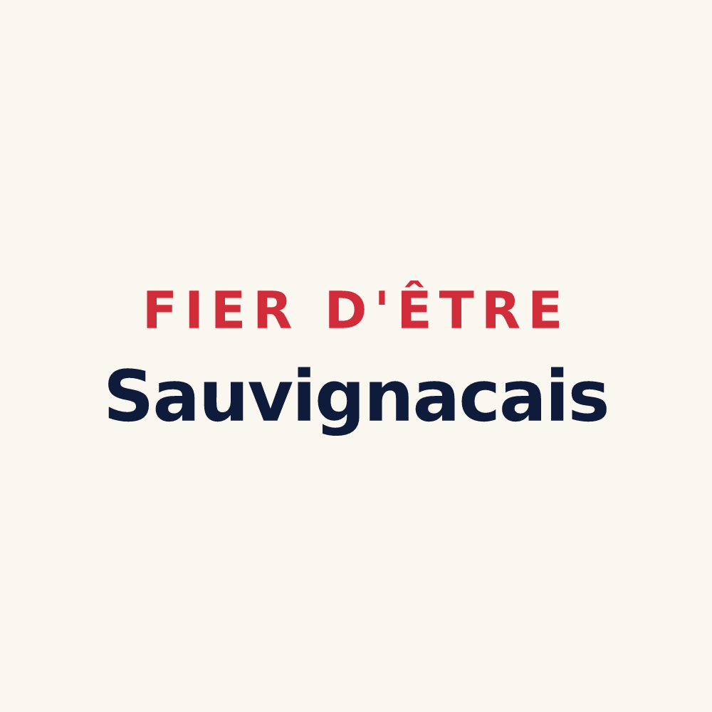 Tasse « Fier d'être Sauvignacais » — design pour Sauvignac