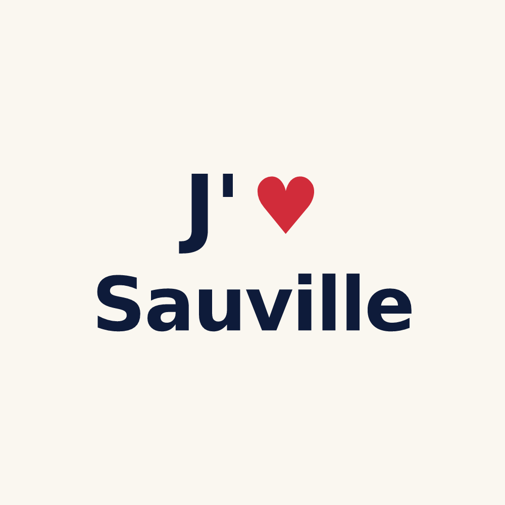 Tasse personnalisée Sauville — design J'aime Sauville