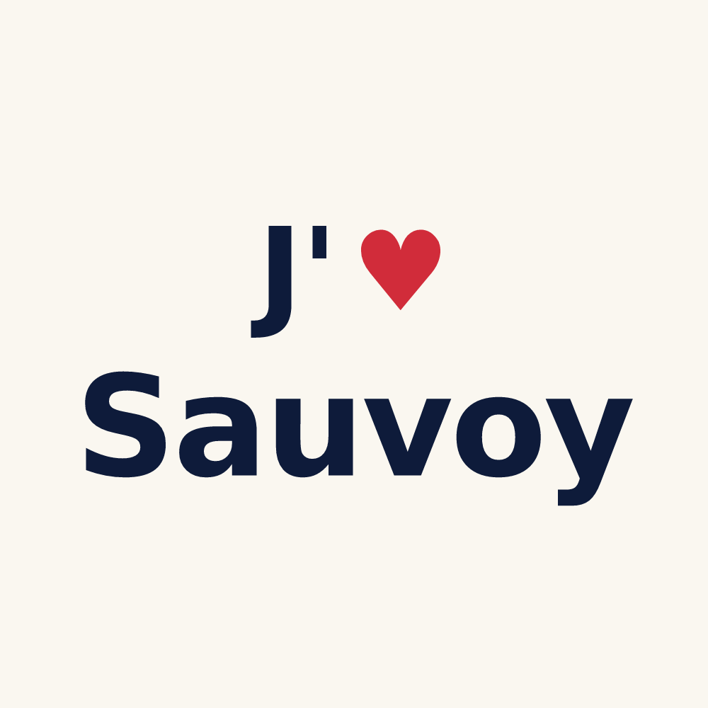 Tasse personnalisée Sauvoy — design J'aime Sauvoy