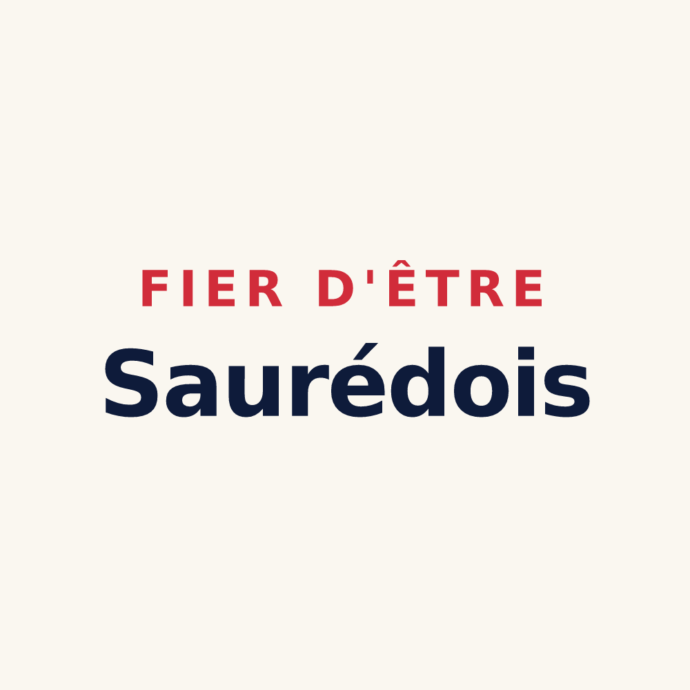 Tasse « Fier d'être Saurédois » — design pour Saux-et-Pomarède