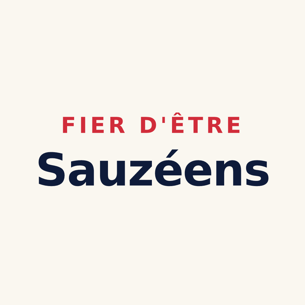 Tasse « Fier d'être Sauzéens » — design pour Sauzé-entre-Bois