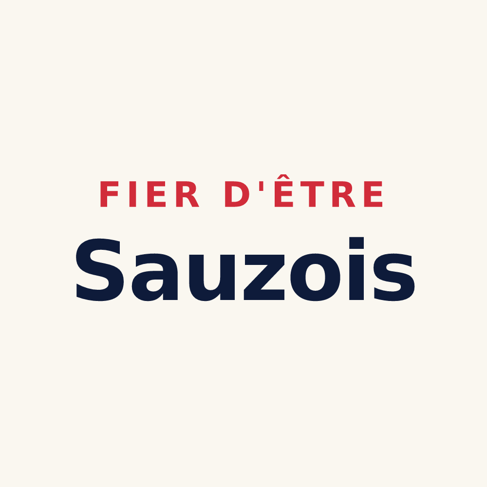 Tasse « Fier d'être Sauzois » — design pour Sauze