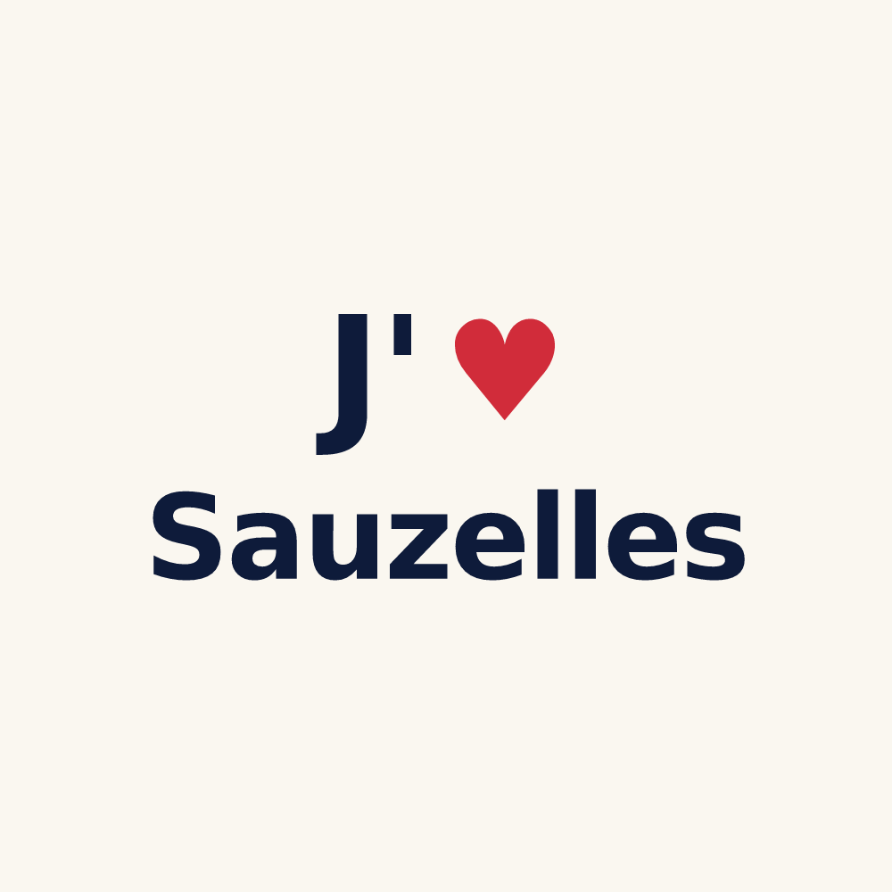 Tasse personnalisée Sauzelles — design J'aime Sauzelles