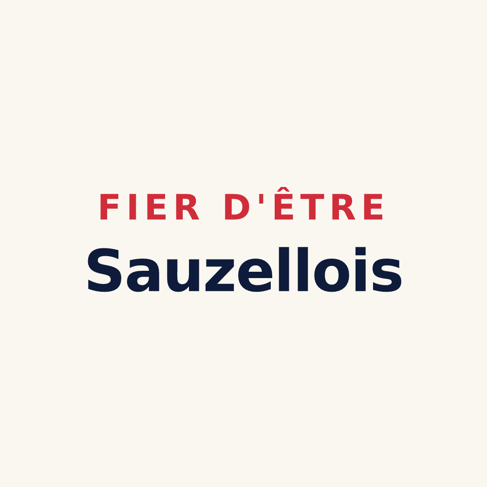 Tasse « Fier d'être Sauzellois » — design pour Sauzelles